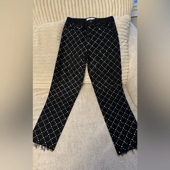 Topshop Black Studded Women's Jeans - Picture 8 of 16